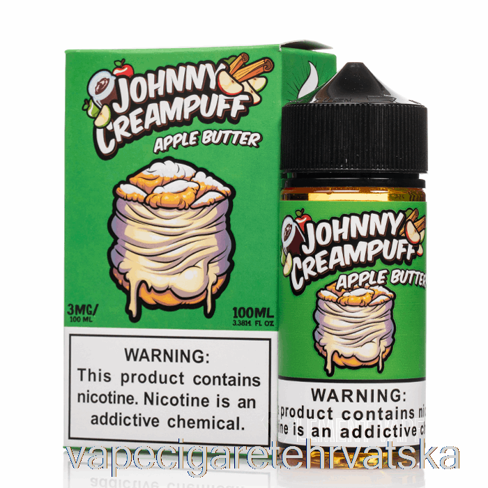 Vape Cigarete Maslac Od Jabuke - Johnny Kremasti Puff - 100ml 0mg